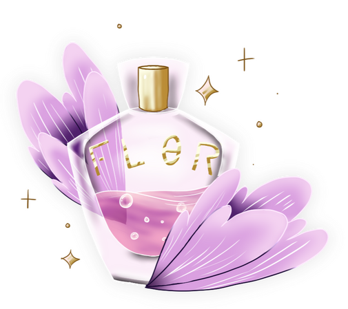 Purple Perfume Bottle