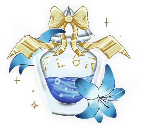 Blue Perfume Bottle Blue Perfume Bottle