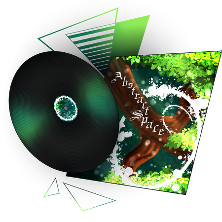 Abstract Space Vinyl Record
